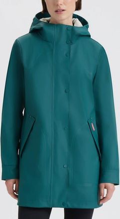 Hunter Acacia Rubberized Water-Repellent Rain Jacket in Deep Ocean at Nordstrom, Size X-Small