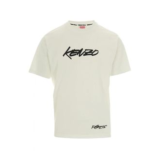 Kenzo T-Shirts, male, White, M, Stylish Beige T-shirts and Polos