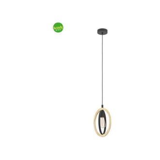 Eglo Lampadario Sospeso Basildon Eglo 1xE27 Nero