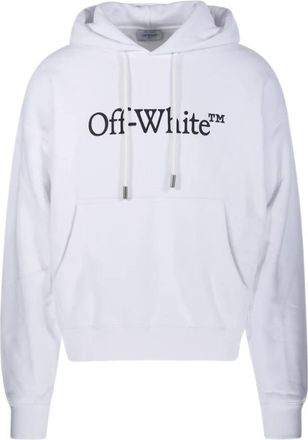 Off-white Groot Boekachtig Skate Hoodie - Heren - Hoodies - Wit - L - Katoen - Hoodies & sweatvesten