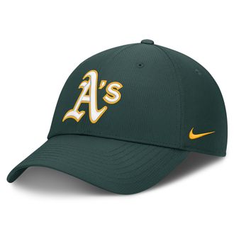 Nike Athletics Club Nike Mens Dri-FIT MLB Adjustable Hat in Green | NB023EYFZ-T0X