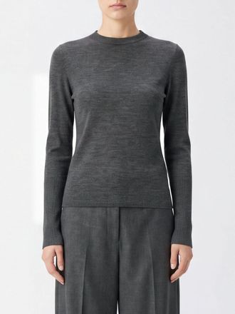 Pinko Maglia girocollo slim fit in pura lana a maniche lunghe