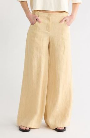 TWP Demie Hemp Wide Leg Pants in Buttera at Nordstrom Rack, Size 10