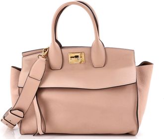 Ferragamo Studio Satchel Leather Medium