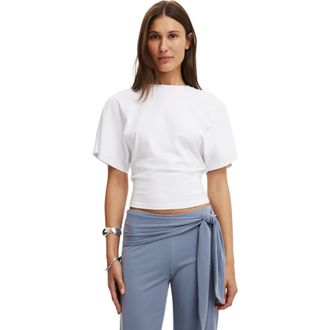 Cotton On Womens Blair Batwing Short Sleeve Tee in White at Nordstrom, Size Xx-Small