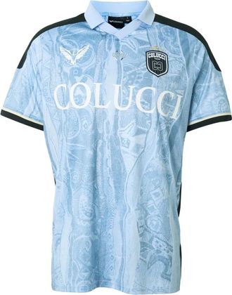Carlo Colucci Tops, Heren, Blauw, XS, Polyester, Signature Trikot