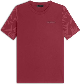 Freddy T-shirt donna regular fit con dettagli floreali