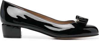 Ferragamo Ferragamo Vara Bow-Detail Leather Pumps