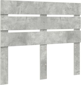 vidaXL Cabecero Gris Concreto 135 Cm Madera De Ingenier&iacute;a Vidaxl