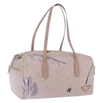 Prada Pre-owned Vintage Tote Bag - Dames - Pre-owned - Beige - Maat: ONE Size Nylon