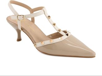 Andrea Womens Slingback Buckle Heels