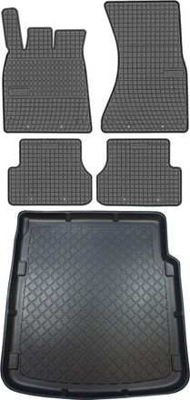 OEM Juego De Alfombrillas De Goma Para Coche Y Maletero Para Audi A7 I Sportback Liftback (de Septiembre De 2010 A Enero De 2018)