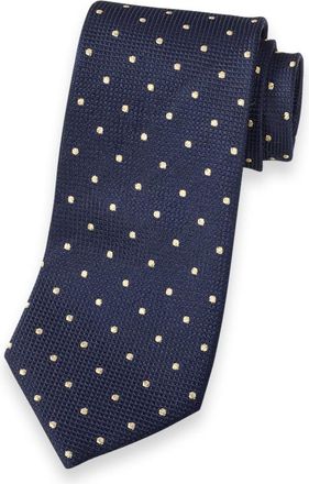 Paul Fredrick Dot Lurex Woven Silk Tie