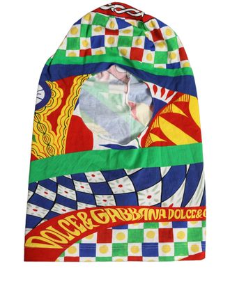 Dolce & Gabbana HAT10096 Carretto Siciliano Balaclava - Multicolor