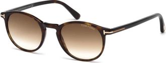Tom Ford Herenogen Acetaat Zonnebrillen Collectie - Heren - Zonnebrillen - Bruin - 48 MM - Accessoires