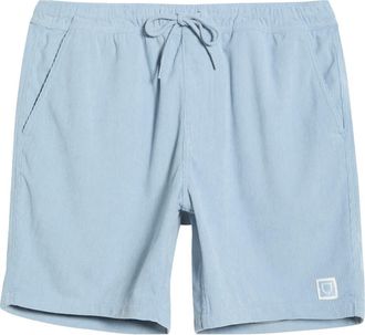 Brixton Everyday Corduroy Shorts in Dusty Blue at Nordstrom, Size Xx-Large