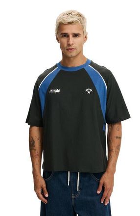 Cotton On Mens Cropped Fit Graphic T-Shirt in Washed Black 2S Panelled at Nordstrom, Size Xx-Large