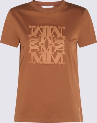 Max Mara Brown Cotton T-shirt
