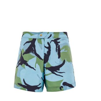 Tom Ford Beachwear, male, Multicolor, Size: 2XL Camouflage Swim Shorts