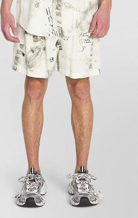 Balenciaga viscose oversized printed short-sleeve pyjama shirt