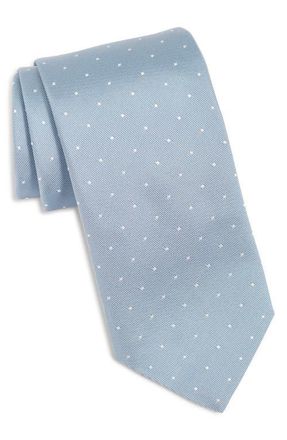 BOSS Jacquard Silk Blend Tie in Light Pastel Blue at Nordstrom