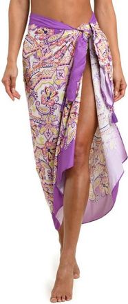 Sunshine 79 Lilac Cascade Cover-Up Pareo in Purple Multi at Nordstrom