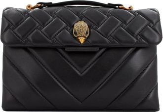 Kurt Geiger Gewatteerde Leren Handtas - Dames - Handtassen - Zwart - ONE Size - Leer - Tassen