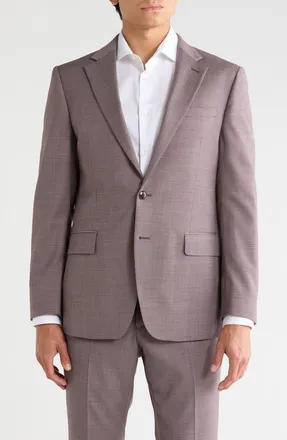 Original Penguin Stretch Wool Blend Suit Jacket in Mauve at Nordstrom Rack, Size 38 Regular