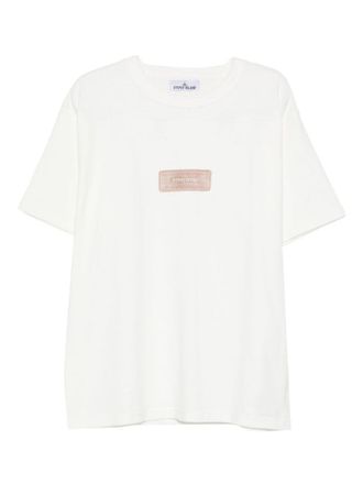 Stone Island Logo Cotton T-Shirt