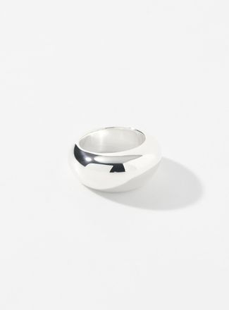 Annika Inez Womens Angled dome ring