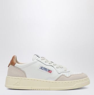 Autry Medalist sneakers in white/brown leather and suede