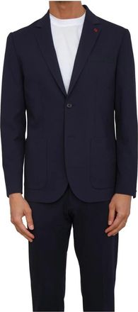 Liu Jo Jersey Blazer - Heren - Blazers - Blauw - 3XL - Jassen