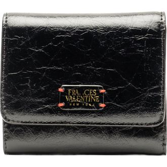 Frances Valentine Perfect Leather Trifold Wallet in Black at Nordstrom