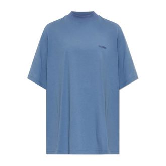 The Attico Dames, Tops, Blauw, Maat: M Katoen
