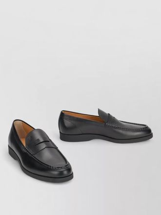 Tod's leather slip-on loafers
