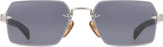 David Beckham DB 7109/S 85K/IR Mens Sunglasses Silver Size 56