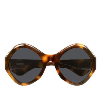 Valentino Accessoires, Dames, Bruin, ONE Size, Nylon, Vg 0069S Zonnebril