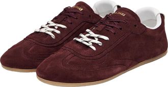 Alohas Womens Sneakers Tb.24 Burgundy Suede Cow Leather Trainers