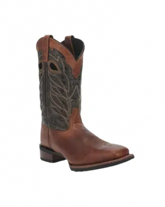 Laredo Mens Marx Square Toe Western Boot In Brown