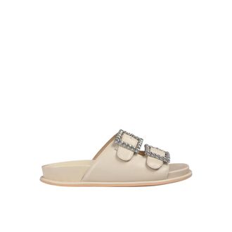 Alma En Pena Sliders, female, Beige, 4 UK, Buckle sandal comfort