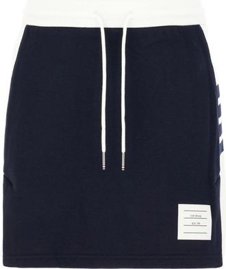 Thom Browne Stijlvolle Gonne voor een trendy look - Dames - Korte rokken - Blauw - S - Katoen - Rokken