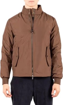 H&egrave;SKIMO Piumino - Heren - Bomber jackets - Bruin - 2XL - Leer - Jassen