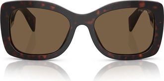 Prada Sunglasses Pra08 S 16 N5 Y1 Tortoiseshell/Dark Brown Unisex