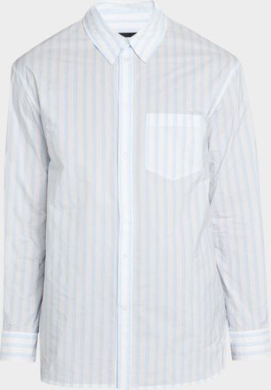 Simone Rocha Mens Multi-Stripe Pocket Sport Shirt