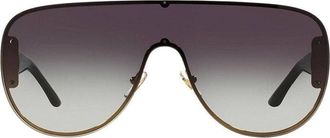 Versace Shield Gradient Lens Sunglasses - Gold