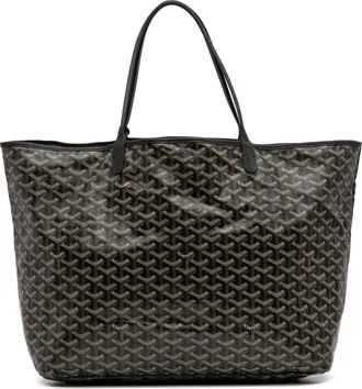 Goyard Pre-owned Womens Saint Louis Tote Bag - Dark Grey Textile - One Size