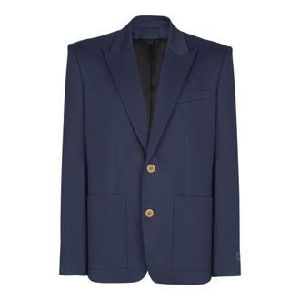 Balmain Hombre, Chaquetas, Azul, Talla: XL