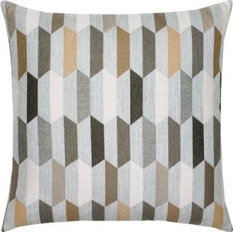 Elaine Smith Chiseled Camel Jacquard Indoor & Outdoor Woven Accent Pillow at Nordstrom, Size 22X22