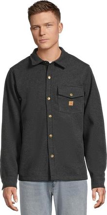 Hurley Santa Cruz Solid Flannel Long Sleeve Mens Clothing Dark Stone Grey : 2XL, Cotton/Polyester/Spandex