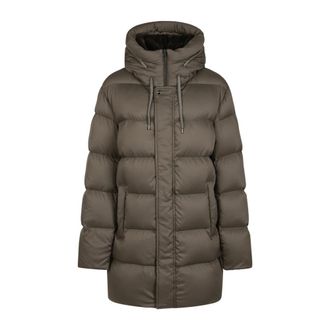 Herno Heren, Mantels, Bruin, Maat: L Nylon